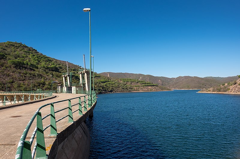 Funcho dam on the Arade river, Silves, Portugal (PPL1-Corrected)